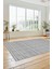 Kilim Desenli Sade Motifli Kaymaz Taban Yıkanabilir Yolluk Salon Halısı, Sade-30-Gri, 2
