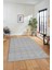 Kilim Desenli Sade Motifli Kaymaz Taban Yıkanabilir Yolluk Salon Halısı, Sade-30-Gri, 5
