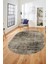 Düz Renk Sade Desen Dijital Kaymaz Taban Yıkanabilir Oval Yolluk Salon Halısı, O-Sade-37-Bej, 4