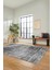 Düz Renk Sade Desen Dijital Kaymaz Taban Yıkanabilir Yolluk Salon Halısı, Sade-37-Gri, 5