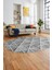 3D Baskılı Kaymaz Taban Yıkanabilir Sade Motifli Oval Yolluk Mutfak Salon Halısı, O-Sade-12-Gri, 5