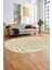 Baskılı Kaymaz Taban Yıkanabilir Sade Düz Desen Oval Yolluk Mutfak Salon Halısı, O-Sade-09-Bej, 5