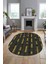 Dijital Baskı Kaymaz Yıkanabilir Sade Düz Oval Yolluk Koridor Salon Halısı, O-Sade-49-Sarı, 4