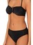 Endeep Kadın Aksesuarlı Fitilli Dokulu Siyah Bikini Takımı 22287 3