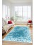 Dijital Baskı Kaymaz Yıkanabilir Sade 3D Yolluk Mutfak Koridor Salon Halısı, Sade-48-Mavi, 4