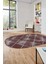 Dijital Baskı Kaymaz Yıkanabilir Sade Şık Motifli Oval Yolluk Mutfak Salon Halısı, O-Sade-41-Bordo, 2