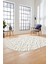 3D Baskılı Kaymaz Taban Yıkanabilir Kilim Desen Oval Yolluk Mutfak Salon Halısı, O-Sade-04-Krem, 2