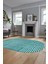 Baskılı Kaymaz Taban Yıkanabilir Sade Desen Oval Yolluk Mutfak Salon Halısı, O-Sade-01-Mavi, 4