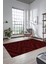 Düz Renk Sade Kilim Motifli Dijital Kaymaz Taban Yıkanabilir Yolluk Salon Halısı Sade-33-Bordo 3