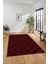 Düz Renk Sade Kilim Motifli Dijital Kaymaz Taban Yıkanabilir Yolluk Salon Halısı Sade-33-Bordo 4