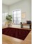 Düz Renk Sade Kilim Motifli Dijital Kaymaz Taban Yıkanabilir Yolluk Salon Halısı Sade-33-Bordo 5