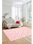 3D Dijital Kaymaz Taban Yıkanabilir Kilim Desen Yolluk Mutfak Salon Halısı, Sade-04-Pembe, 4
