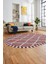 Özel Tasarım Düz Renk Sade Desen Kaymaz Taban Yıkanabilir Oval Yolluk Salon Halısı, O-Sade-24-Bordo, 3