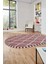 Özel Tasarım Düz Renk Sade Desen Kaymaz Taban Yıkanabilir Oval Yolluk Salon Halısı, O-Sade-24-Bordo, 5