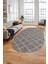 Düz Desenli Dijital Kaymaz Yıkanabilir Sade Oval Yolluk Koridor Salon Halısı, O-Sade-20-Gri, 3
