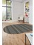 Kilim Desenli Dijital Kaymaz Yıkanabilir Sade Oval Yolluk Koridor Salon Halısı, O-Sade-21-Krem, 5