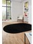 Düz Renk Sade Desen Dijital Kaymaz Taban Yıkanabilir Oval Yolluk Salon Halısı, O-Sade-37-Antrasit, 3