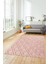 Sade Baklava Desen Motifli Kaymaz Taban Yıkanabilir Yolluk Salon Halısı, Sade-28-Pembe, 1