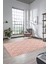 Sade Baklava Desen Motifli Kaymaz Taban Yıkanabilir Yolluk Salon Halısı, Sade-28-Pembe, 4