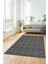 Kilim Desenli Sade Motifli Kaymaz Taban Yıkanabilir Yolluk Salon Halısı Sade-30-Antrasit 1
