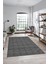 Kilim Desenli Sade Motifli Kaymaz Taban Yıkanabilir Yolluk Salon Halısı Sade-30-Antrasit 3