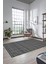 Kilim Desenli Sade Motifli Kaymaz Taban Yıkanabilir Yolluk Salon Halısı Sade-30-Antrasit 4