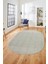 Dijital Baskı Kaymaz Yıkanabilir Sade Desen Oval Yolluk Koridor Salon Halısı, O-Sade-47-Krem, 2