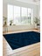 Düz Renk Sade Kilim Motifli Dijital Kaymaz Taban Yıkanabilir Yolluk Salon Halısı, Sade-33-Mavi, 1