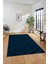 Düz Renk Sade Kilim Motifli Dijital Kaymaz Taban Yıkanabilir Yolluk Salon Halısı, Sade-33-Mavi, 4