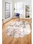 Dijital Baskı Kaymaz Yıkanabilir Sade Düz Renk Tasarım Oval Yolluk Salon Halısı, O-Sade-44-Pembe, 3