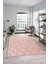 Sade Baklava Desen Motifli Kaymaz Taban Yıkanabilir Yolluk Salon Halısı, Sade-28-Pembe, 3
