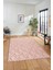 Sade Baklava Desen Motifli Kaymaz Taban Yıkanabilir Yolluk Salon Halısı, Sade-28-Pembe, 5