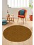 Dijital Kaymaz Taban Yıkanabilir Şık Kilim Desen Yuvarlak Mutfak Salon Halısı, Y-Sade-03-Kahve, 3