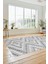 Düz Renk Sade Kilim Motifli Dijital Kaymaz Taban Yıkanabilir Yolluk Salon Halısı, Sade-33-Gri, 1