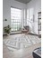 Düz Renk Sade Kilim Motifli Dijital Kaymaz Taban Yıkanabilir Yolluk Salon Halısı, Sade-33-Gri, 3