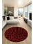 Dijital Kaymaz Taban Yıkanabilir Sade Düz Desen Yuvarlak Mutfak Salon Halısı, Y-Sade-09-Bordo, 1