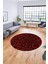 Dijital Kaymaz Taban Yıkanabilir Sade Düz Desen Yuvarlak Mutfak Salon Halısı, Y-Sade-09-Bordo, 4