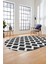 Dijital Baskı Kaymaz Yıkanabilir Sade Motifli Oval Yolluk Mutfak Salon Halısı, O-Sade-40-Antrasit, 4