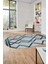 Dijital Baskı Kaymaz Yıkanabilir Sade Tasarım Oval Yolluk Mutfak Salon Halısı, O-Sade-42-Mavi, 2