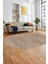 Dijital Baskı Kaymaz Yıkanabilir Sade Düz Desen Oval Yolluk Mutfak Salon Halısı, O-Sade-38-Bej, 1