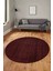 Dijital Baskı Kaymaz Yıkanabilir Sade Düz Renk Tasarım Yuvarlak Salon Halısı, Y-Sade-45-Bordo, 1