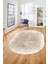 Dijital Baskı Kaymaz Yıkanabilir Sade Düz Renk Tasarım Oval Yolluk Salon Halısı, O-Sade-43-Kahve, 3