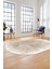 Dijital Baskı Kaymaz Yıkanabilir Sade Düz Renk Tasarım Oval Yolluk Salon Halısı, O-Sade-43-Kahve, 4