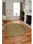 3D Dijital Kaymaz Taban Yıkanabilir Kilim Desen Yuvarlak Mutfak Salon Halısı, Y-Sade-05-Kahve, 1