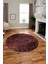 Düz Renk Sade Desen Dijital Kaymaz Taban Yıkanabilir Yuvarlak Salon Halısı, Y-Sade-37-Bordo, 3