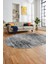 Düz Renk Sade Desen Dijital Kaymaz Taban Yıkanabilir Oval Yolluk Salon Halısı, O-Sade-37-Gri, 1