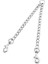 Çift Köpek Tasma (M-3.5MM*60CM) Çift Köpek Çelik Zincir 2 Yollu Krom Kaplama Zincir Krom Kaplama Metal 2 Köpek Eğitim Emniyet Tasması (Yurt Dışından) 1