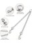Çift Köpek Tasma (M-3.5MM*60CM) Çift Köpek Çelik Zincir 2 Yollu Krom Kaplama Zincir Krom Kaplama Metal 2 Köpek Eğitim Emniyet Tasması (Yurt Dışından) 3