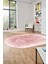 Dijital Baskı Kaymaz Yıkanabilir Sade Düz Renk Tasarım Oval Yolluk Salon Halısı, O-Sade-43-Pembe, 2