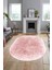Dijital Baskı Kaymaz Yıkanabilir Sade Düz Renk Tasarım Oval Yolluk Salon Halısı, O-Sade-43-Pembe, 5